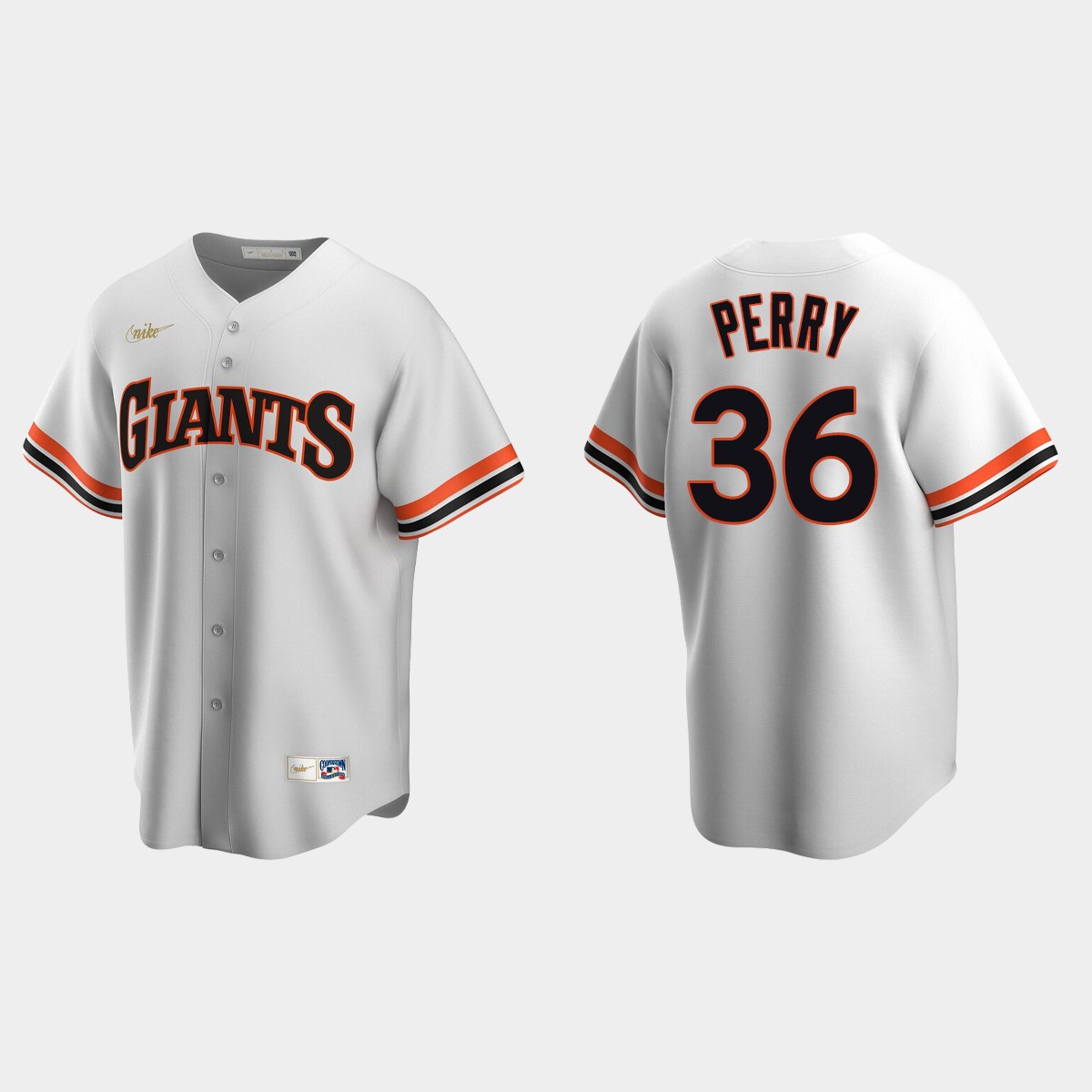 Men's Gaylord Perry #36 San Francisco Giants Cooperstown Collection Home Jersey - White