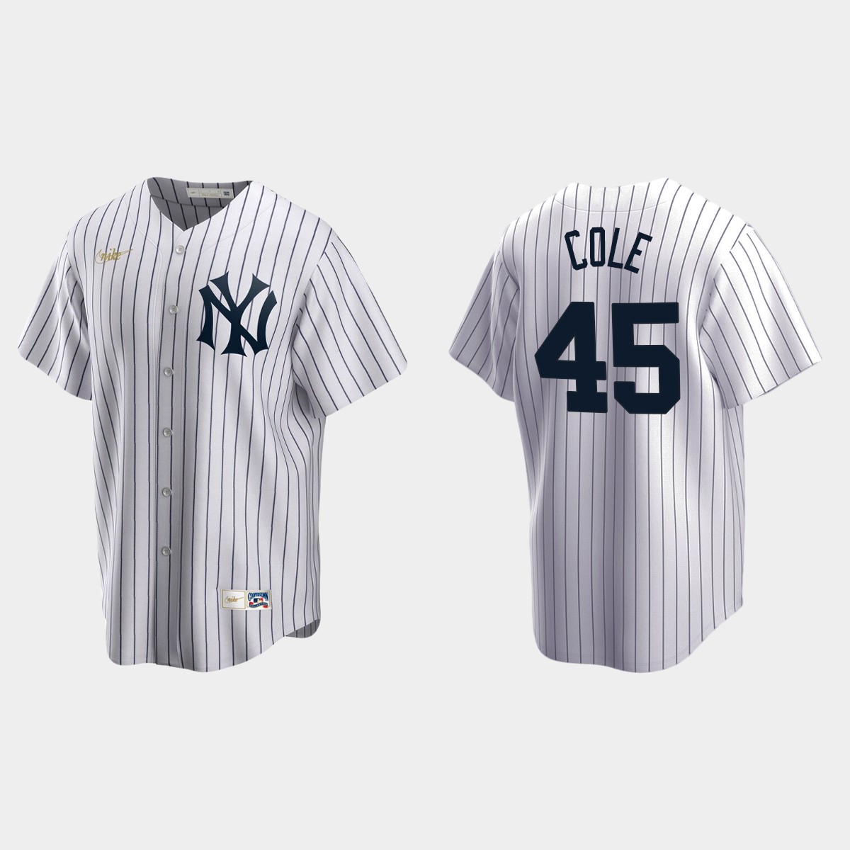 Men's Gerrit Cole #45 New York Yankees Cooperstown Collection Home Jersey - White