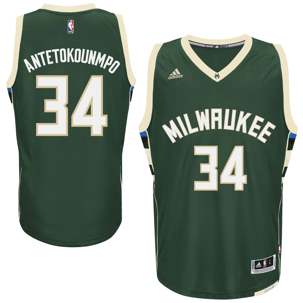 Men's Giannis Antetokounmpo Milwaukee Bucks Green adidas Swingman Jersey