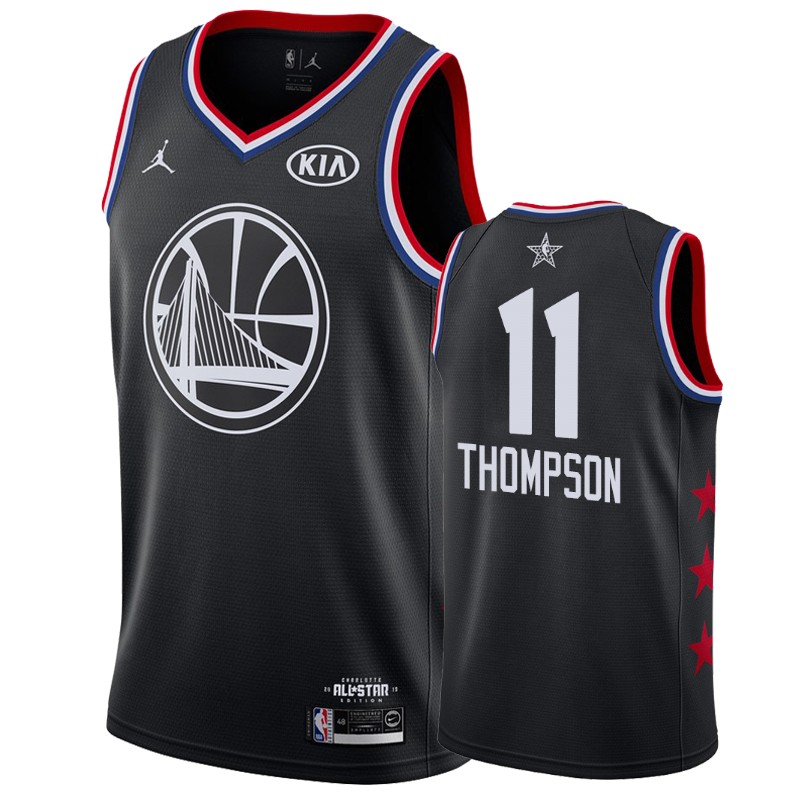 Men's Golden State Warriors #11 Klay Thompson 2019 All-Star Jersey - Black