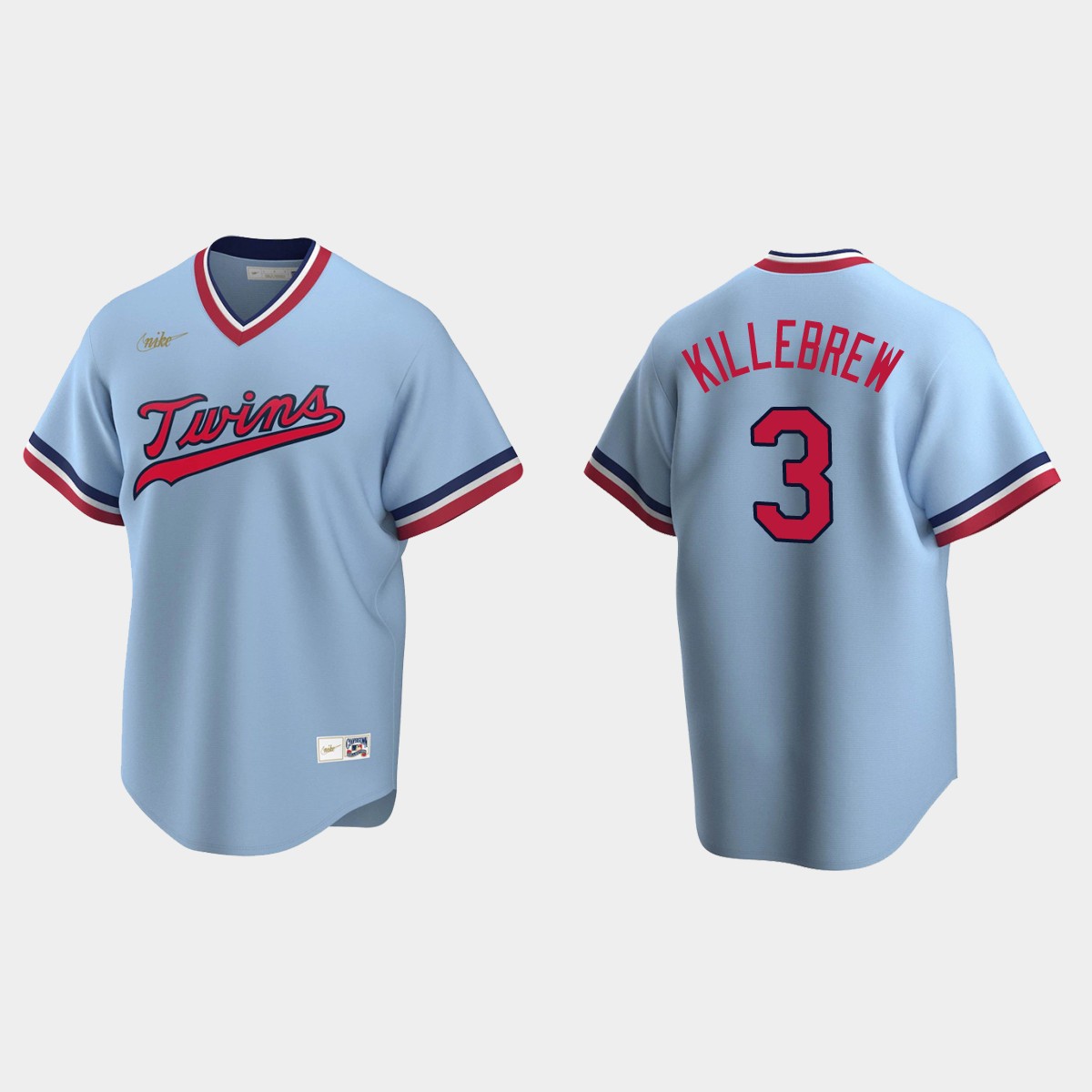 Men's Harmon Killebrew Minnesota Twins Cooperstown Collection Road Jersey - Light Blue