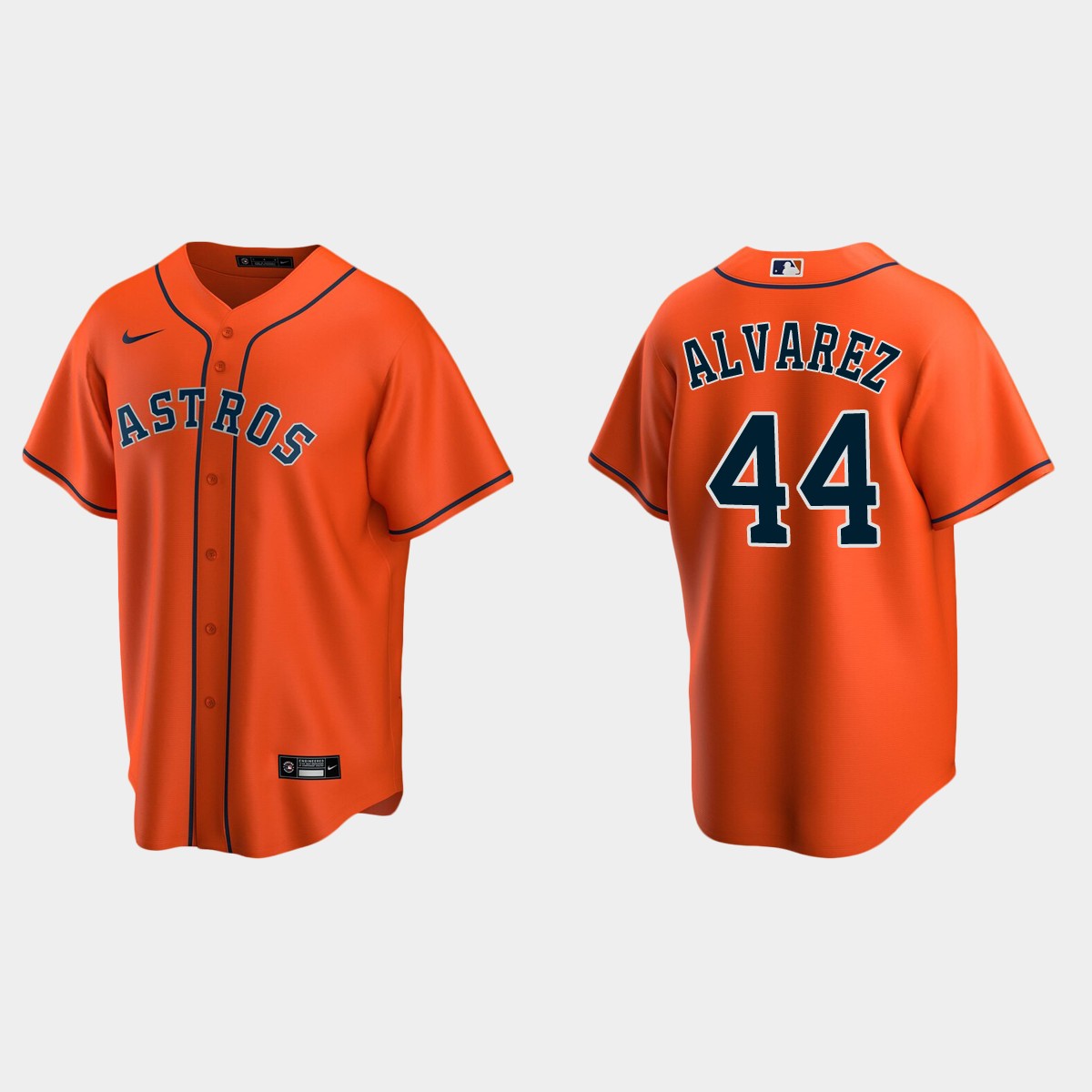 Men's Houston Astros Yordan Alvarez Alternate Jersey - Orange