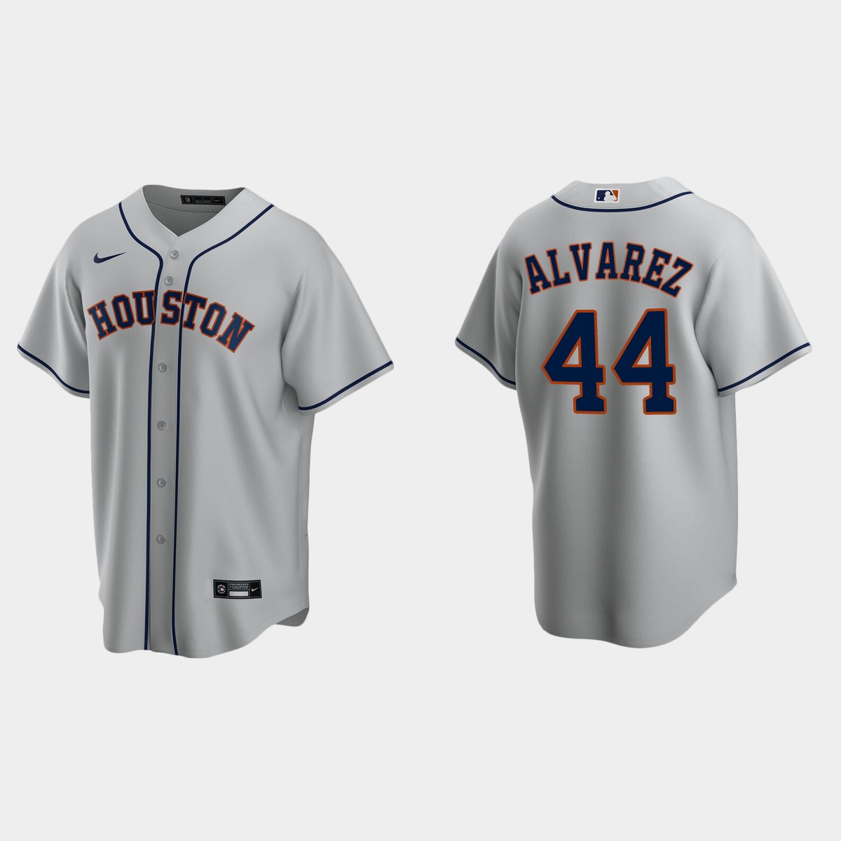 Men's Houston Astros Yordan Alvarez Road Jersey - Gray