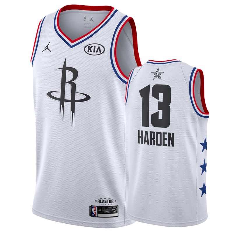 Men's Houston Rockets #13 James Harden 2019 All-Star Jersey - White