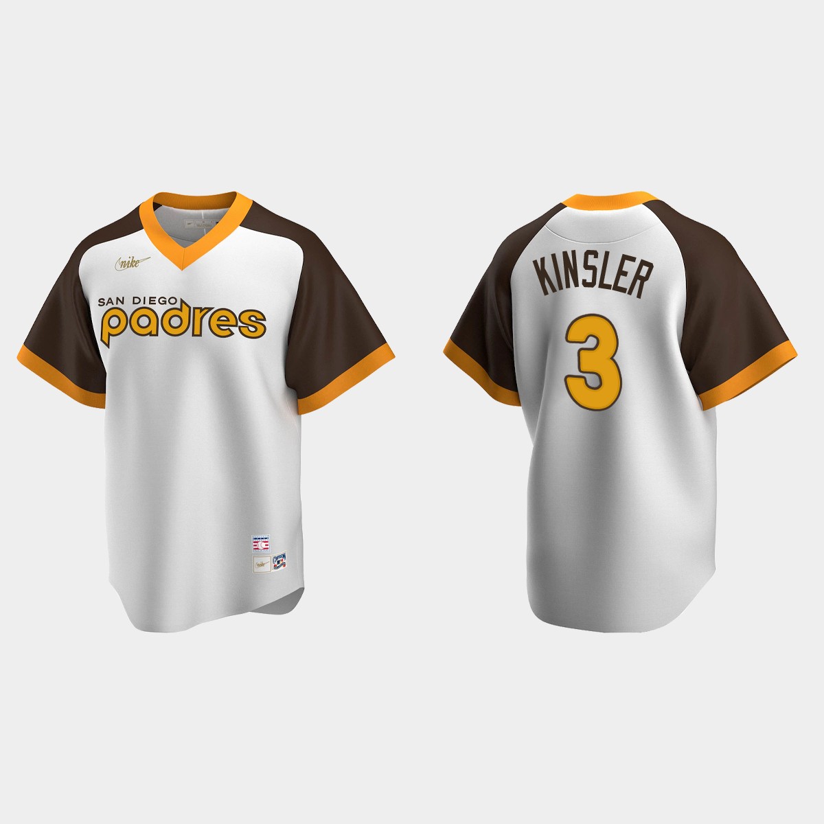 Men's Ian Kinsler San Diego Padres Cooperstown Collection Home Jersey - White