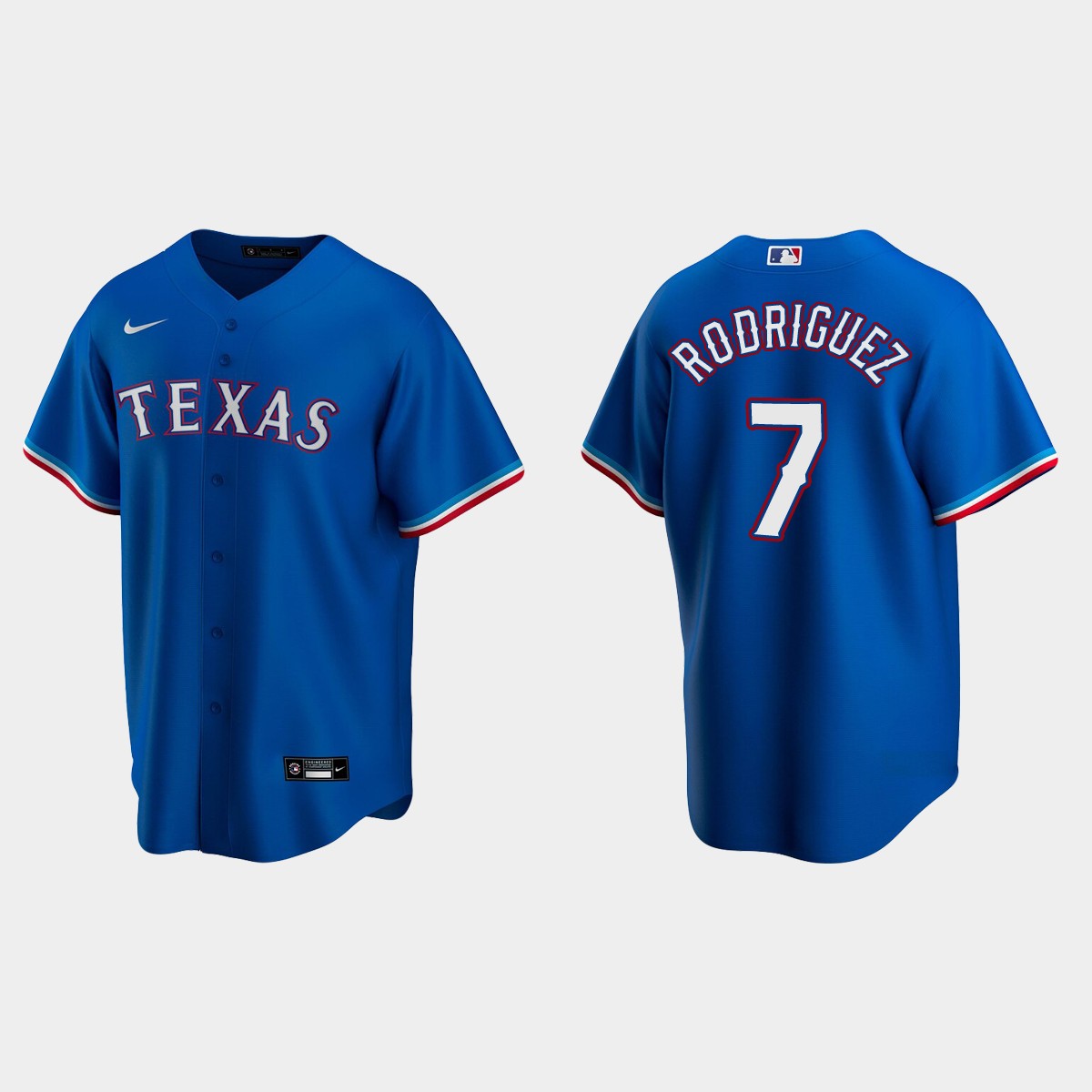 Men's Ivan Rodriguez #7 Texas Rangers Alternate Jersey - Royal
