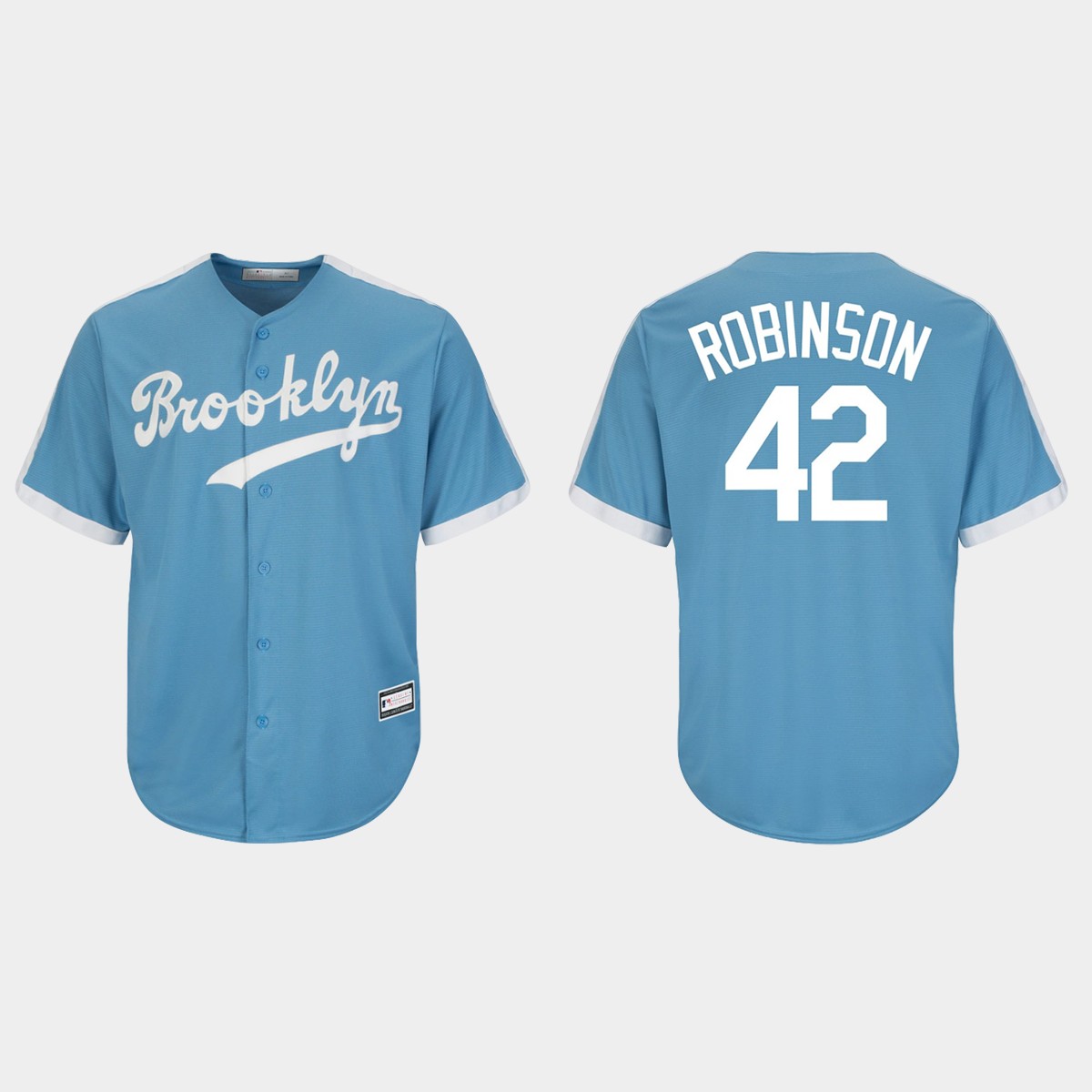 Men's Jackie Robinson Brooklyn Dodgers Cooperstown Collection Alternate Jersey - Light Blue