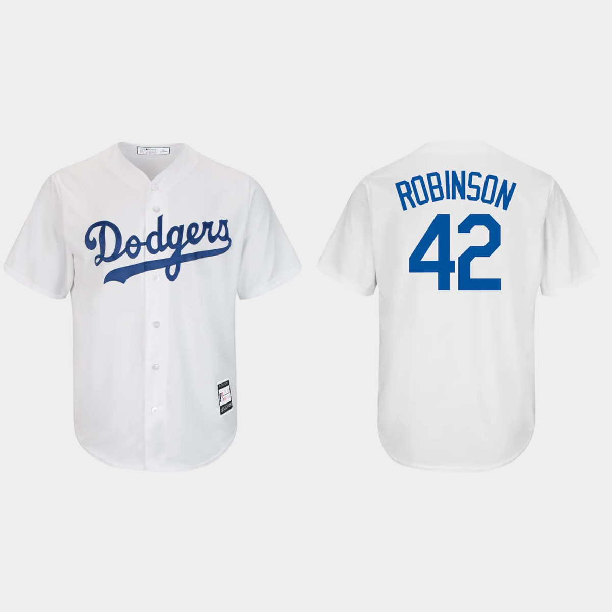 Men's Jackie Robinson Brooklyn Dodgers Cooperstown Collection Home Jersey - White