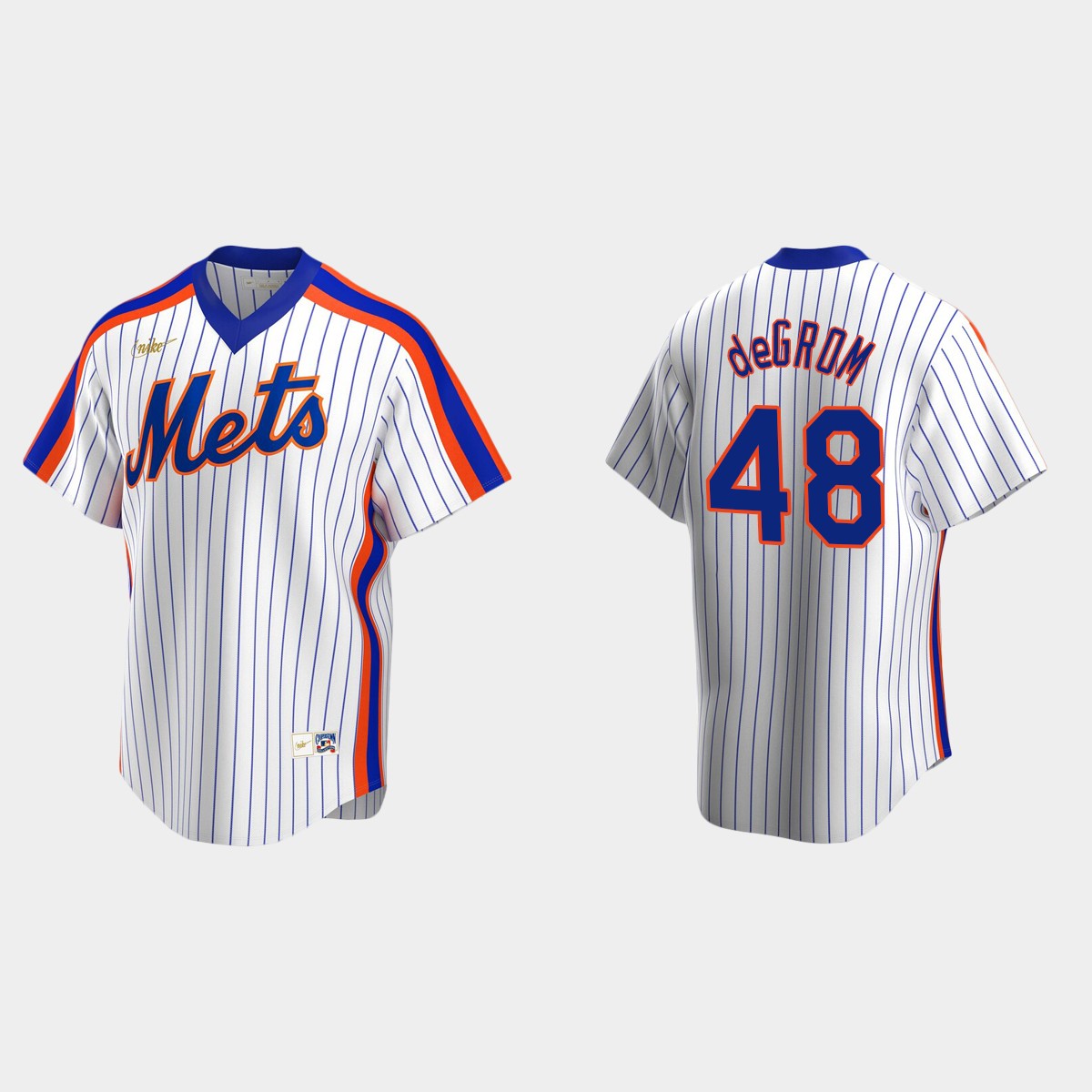 Men's Jacob deGrom New York Mets Home Cooperstown Collection Jersey - White