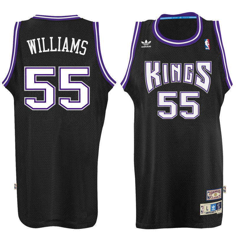 Men's Jason Williams Sacramento Kings Black Hardwood Classics Swingman Jersey