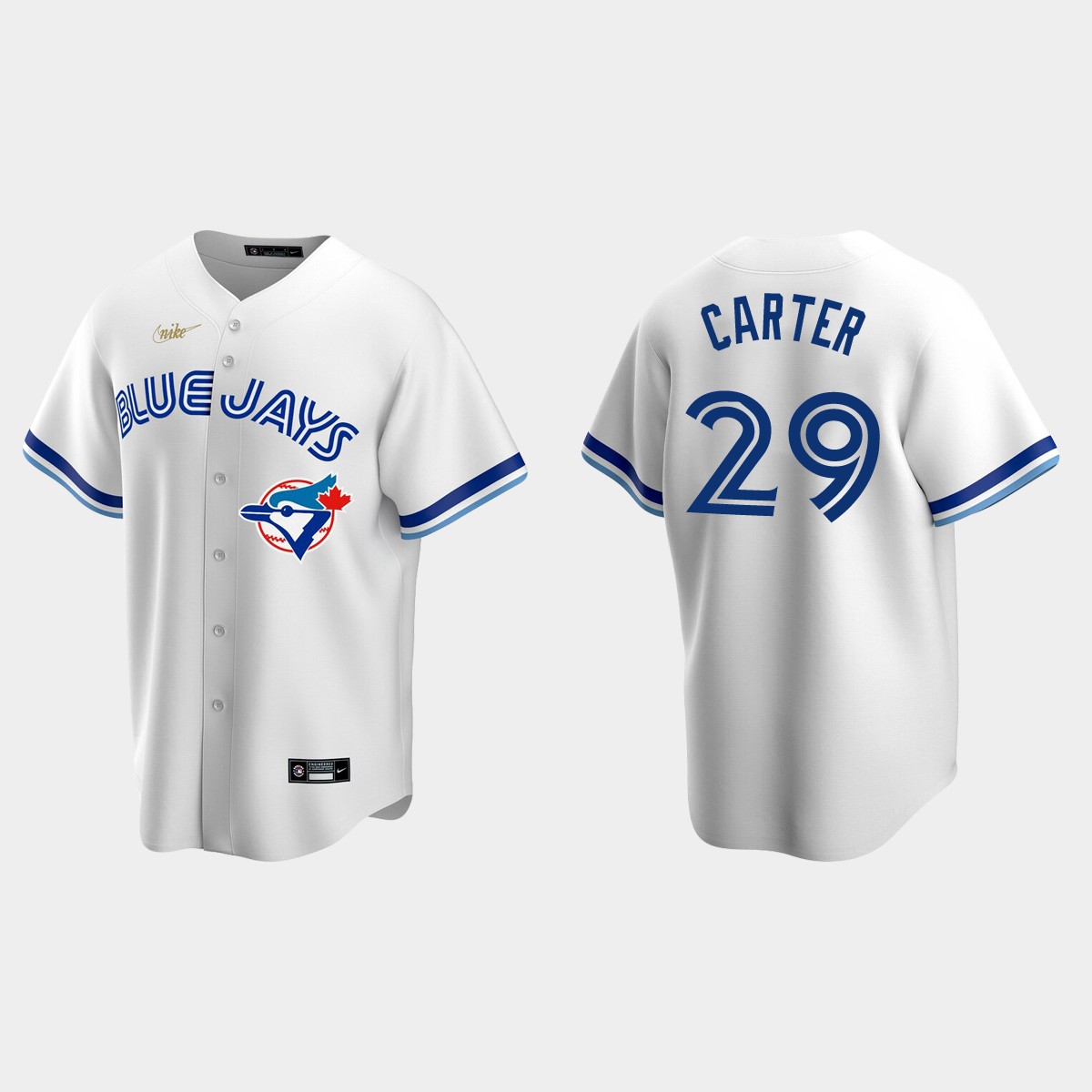 Men's Joe Carter Toronto Blue Jays Cooperstown Collection Home Jersey - White
