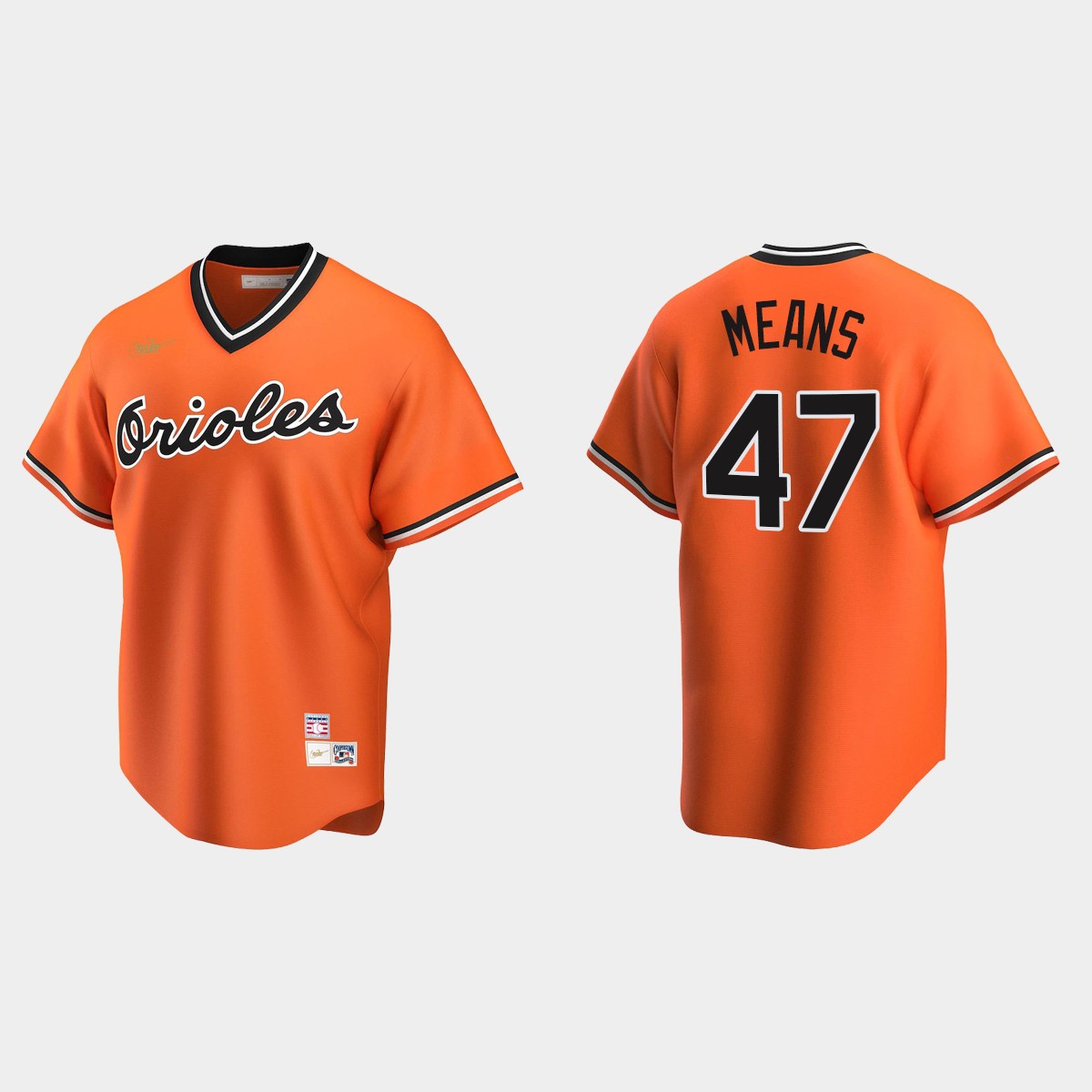 Men's John Means Baltimore Orioles Cooperstown Collection Alternate Jersey - Orange