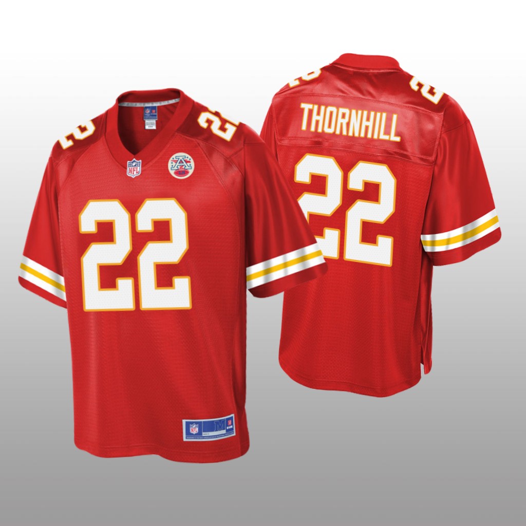 Men's Juan Thornhill #22 Kansas City Chiefs Red Pro Line Jersey