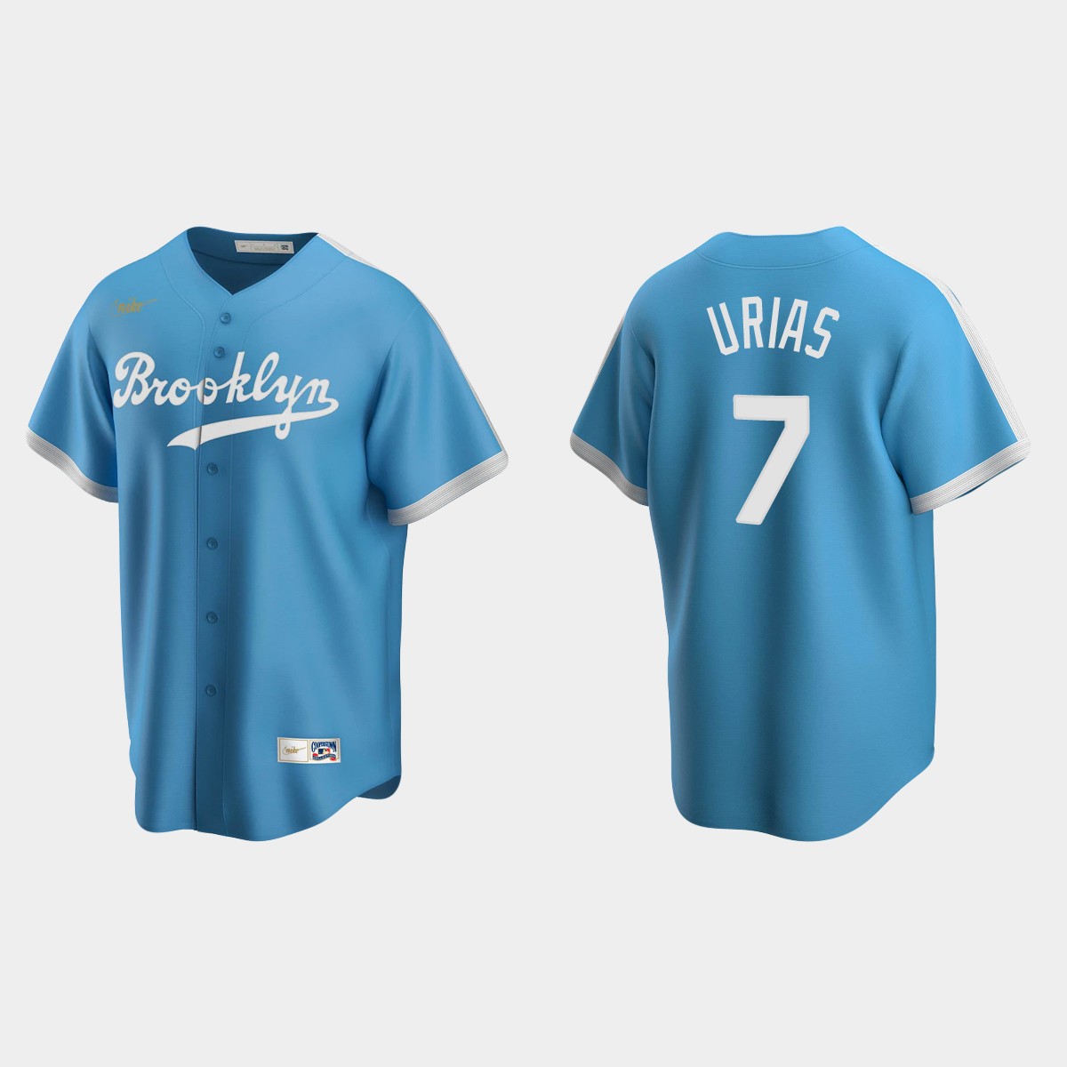 Men's Julio Urias Los Angeles Dodgers Cooperstown Collection Alternate Jersey - Light Blue
