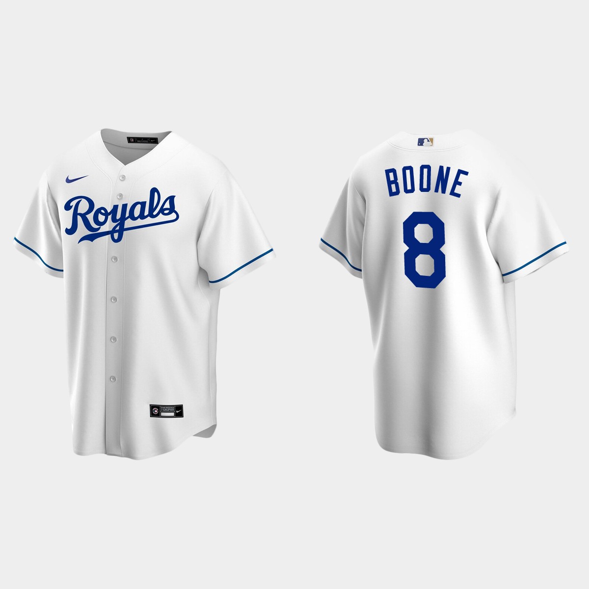 Men's Kansas City Royals Bob Boone White Retired Player Jersey