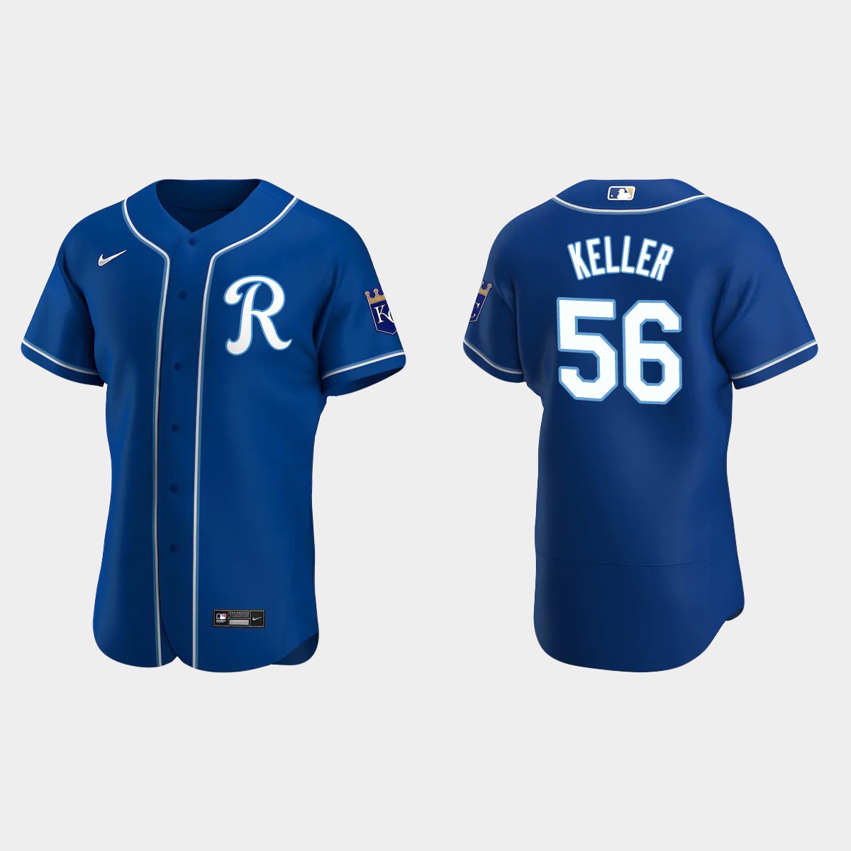Men's Kansas City Royals Brad Keller 2020 Alternate Team Logo Jersey - Royal
