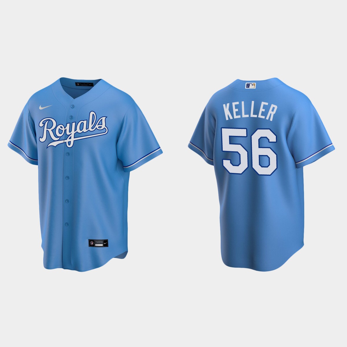 Men's Kansas City Royals Brad Keller Alternate Jersey - Light Blue