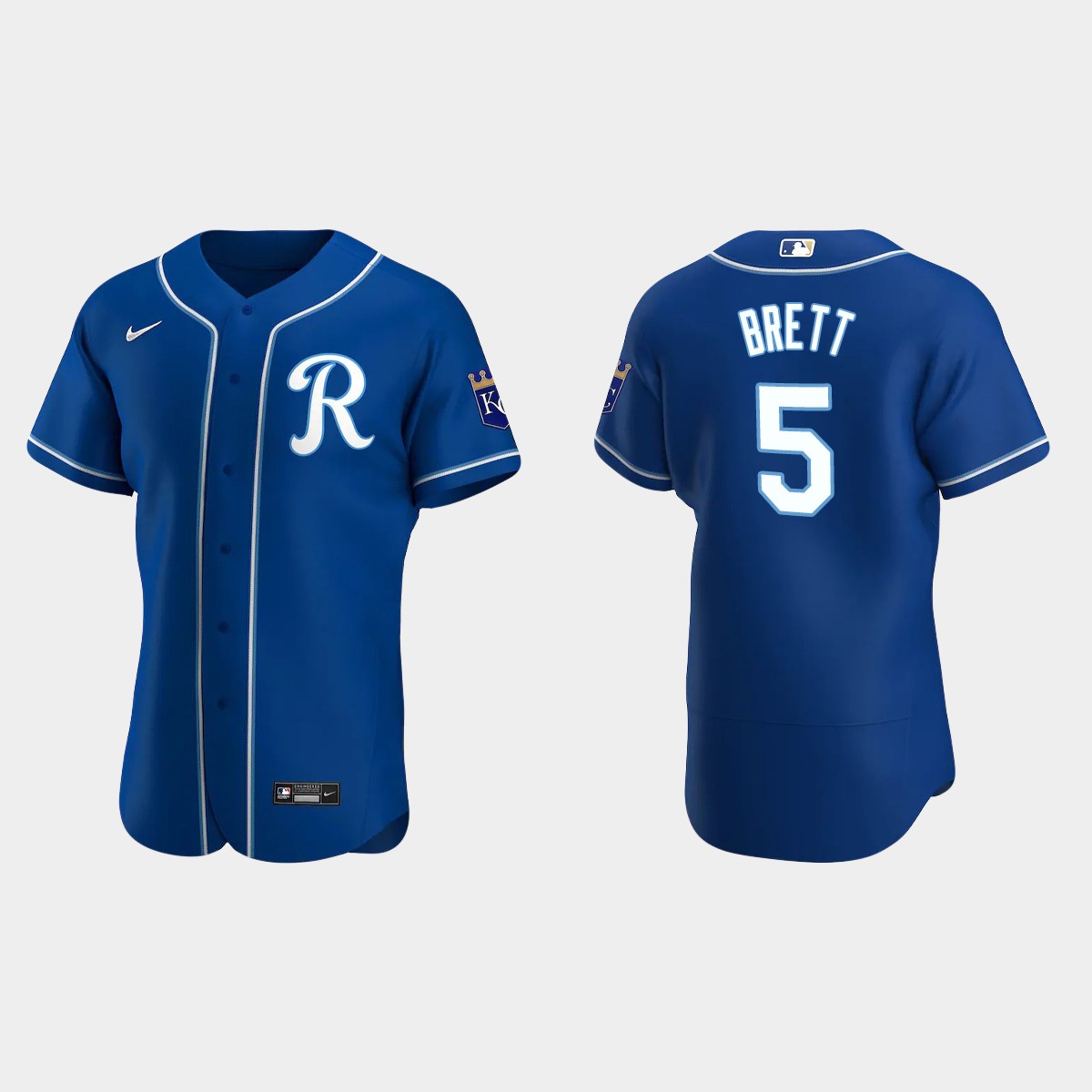 Men's Kansas City Royals George Brett 2020 Alternate Team Logo Jersey - Royal