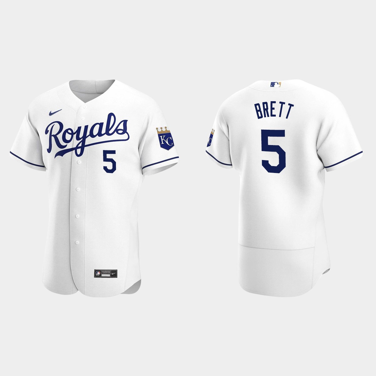 Men's Kansas City Royals George Brett 2020 Home Jersey - White