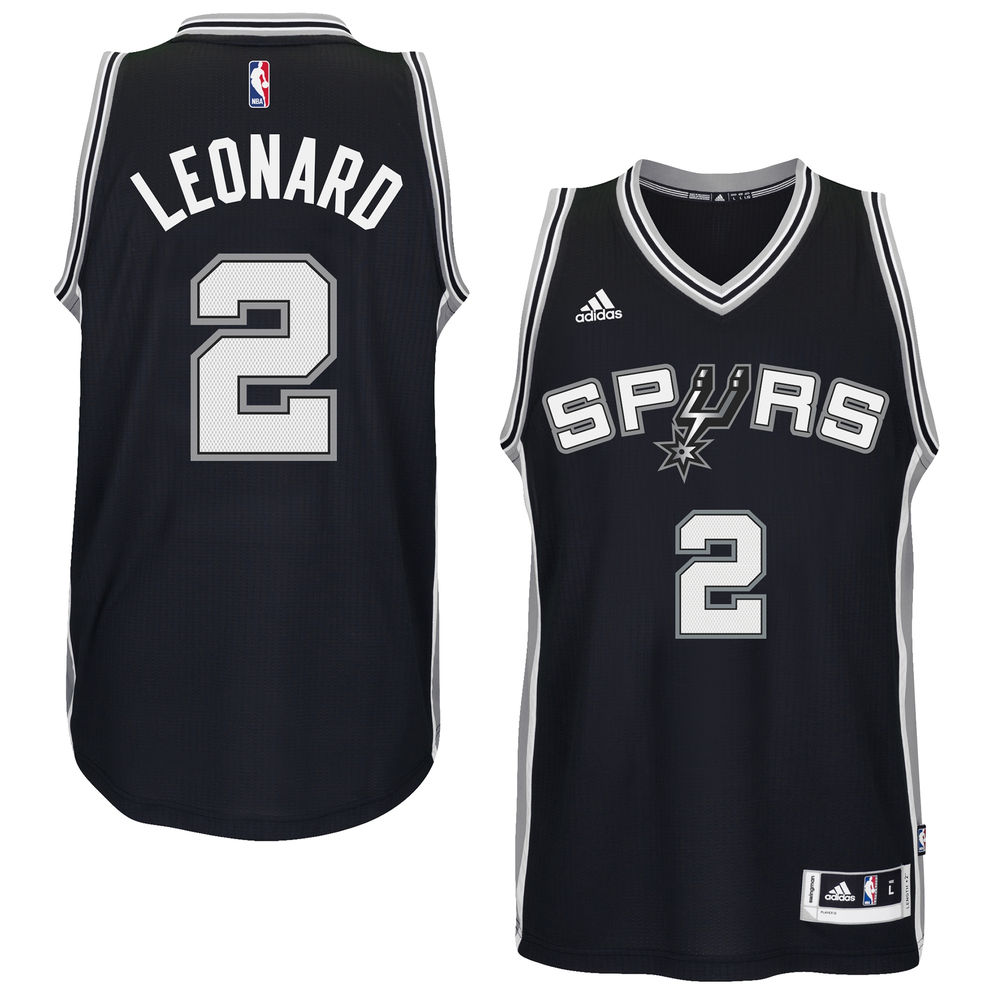 Men's Kawhi Leonard San Antonio Spurs Black adidas Home Swingman Jersey