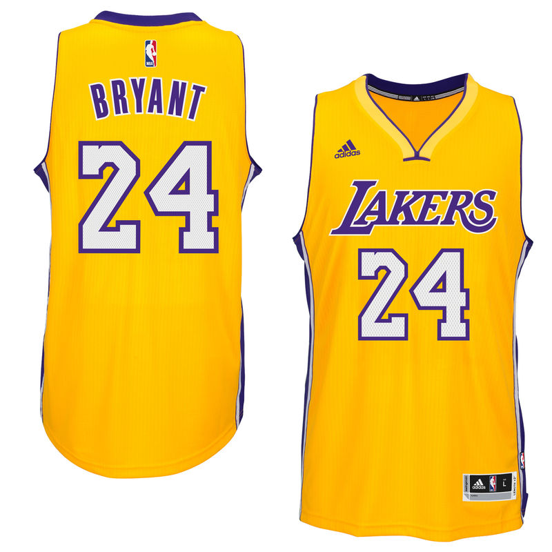 Men's Kobe Bryant Los Angeles Lakers Gold Home Swingman Jersey
