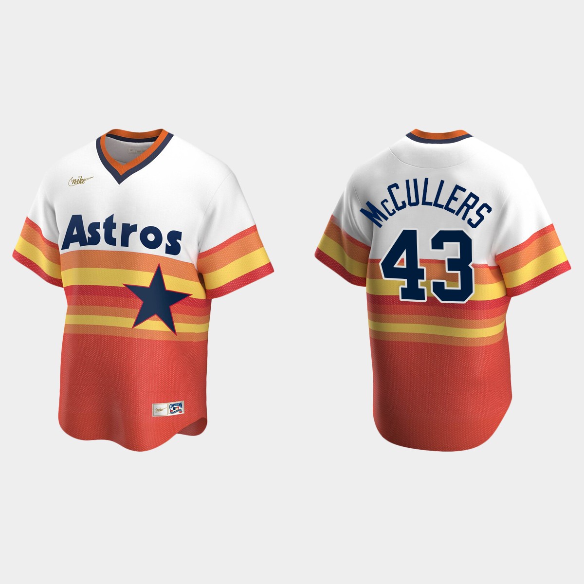 Men's Lance McCullers #43 Houston Astros Home Cooperstown Collection Jersey - White Orange