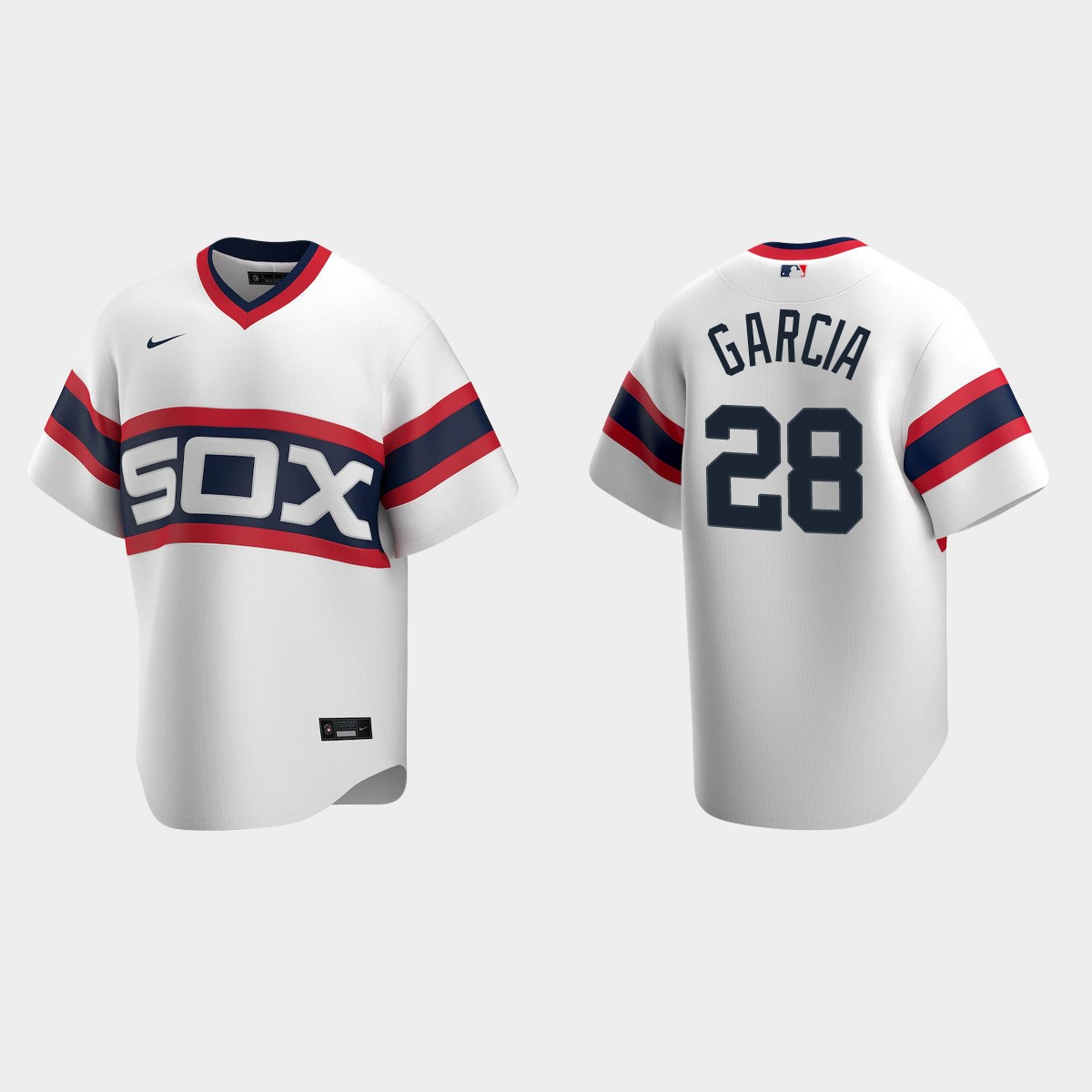 Men's Leury Garcia Chicago White Sox Cooperstown Collection Home Jersey - White