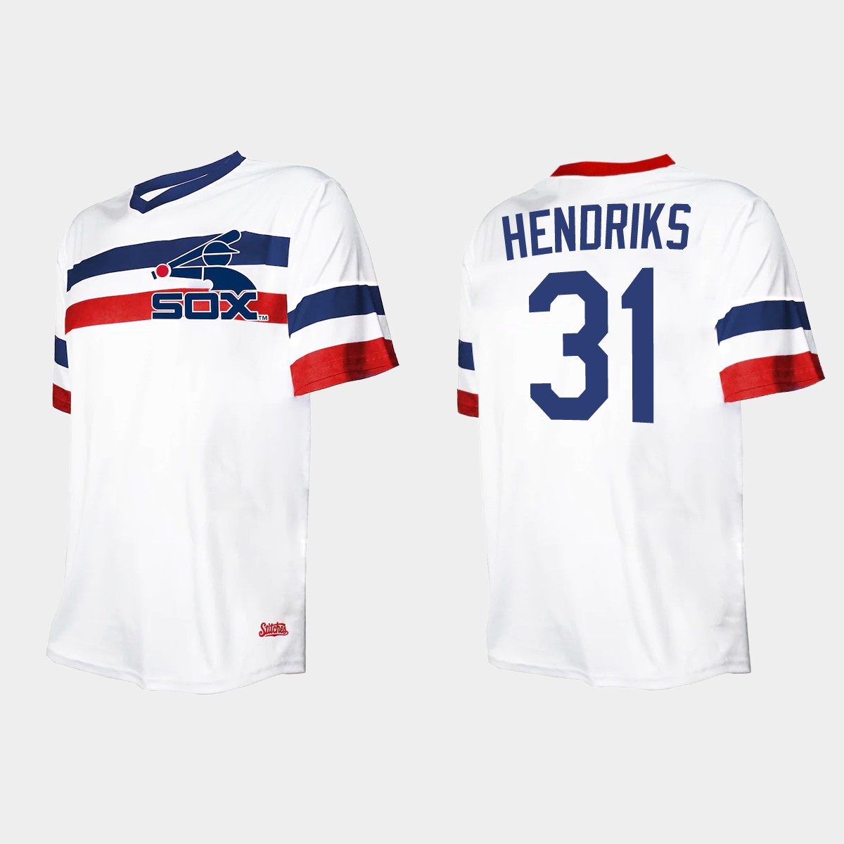 Men's Liam Hendriks Chicago White Sox Cooperstown Collection V-Neck Jersey - White