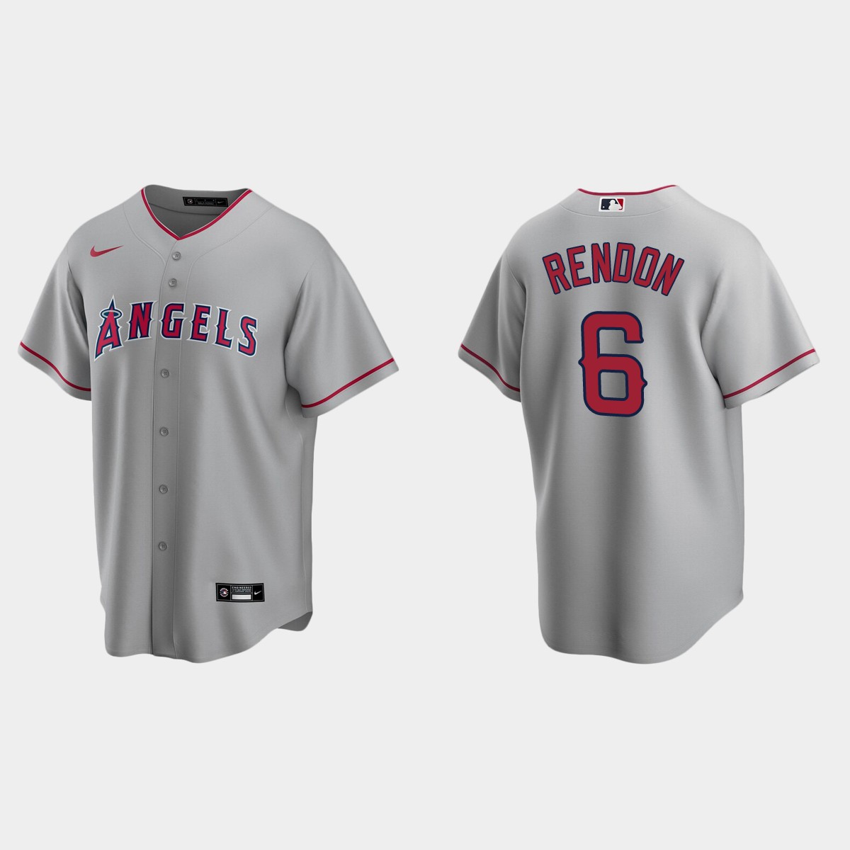 Men's Los Angeles Angels Anthony Rendon Road Jersey - Gray