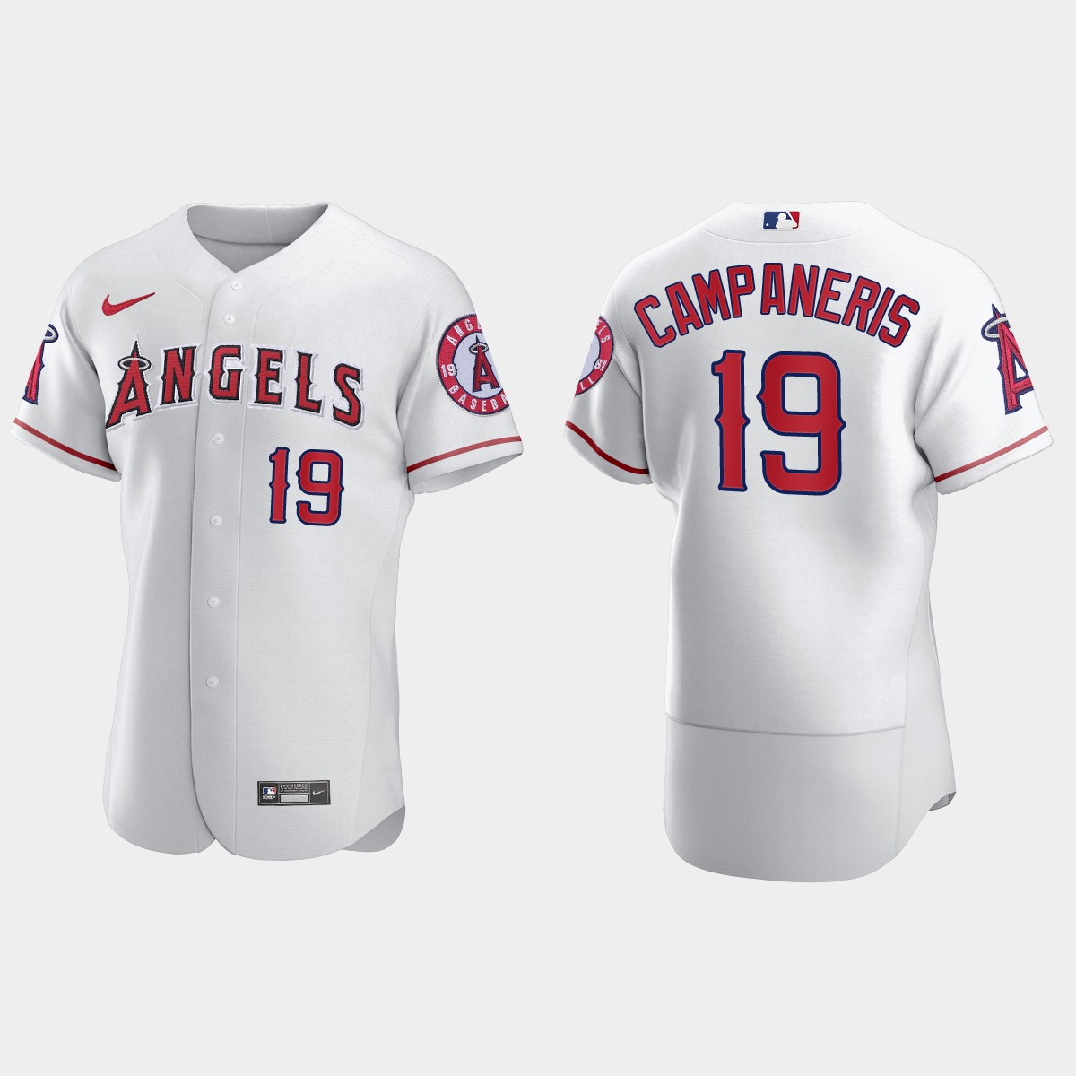 Men's Los Angeles Angels Bert Campaneris White Retired Player Jersey