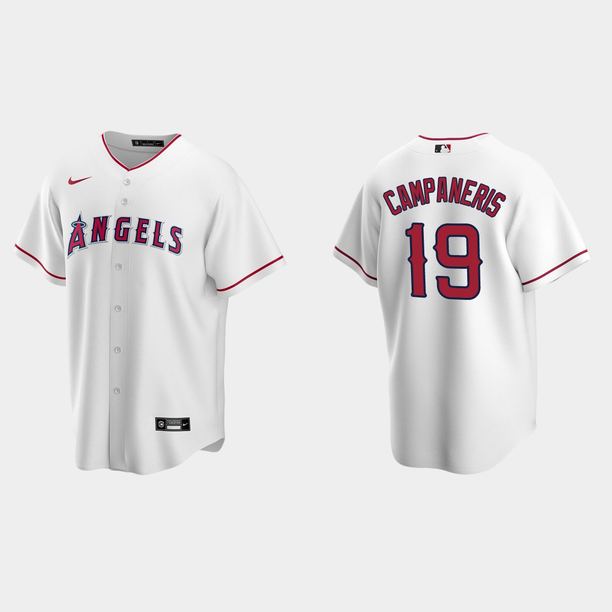 Men's Los Angeles Angels Bert Campaneris White Retired Player Jersey