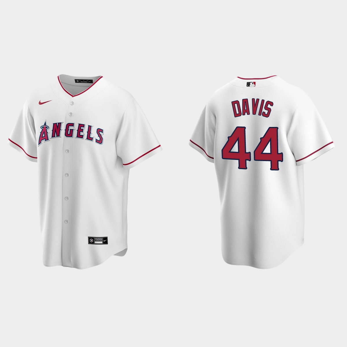 Men's Los Angeles Angels Chili Davis White Retired Player Jersey