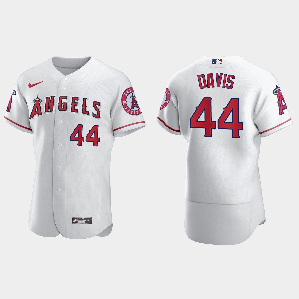 Men's Los Angeles Angels Chili Davis White Retired Player Jersey