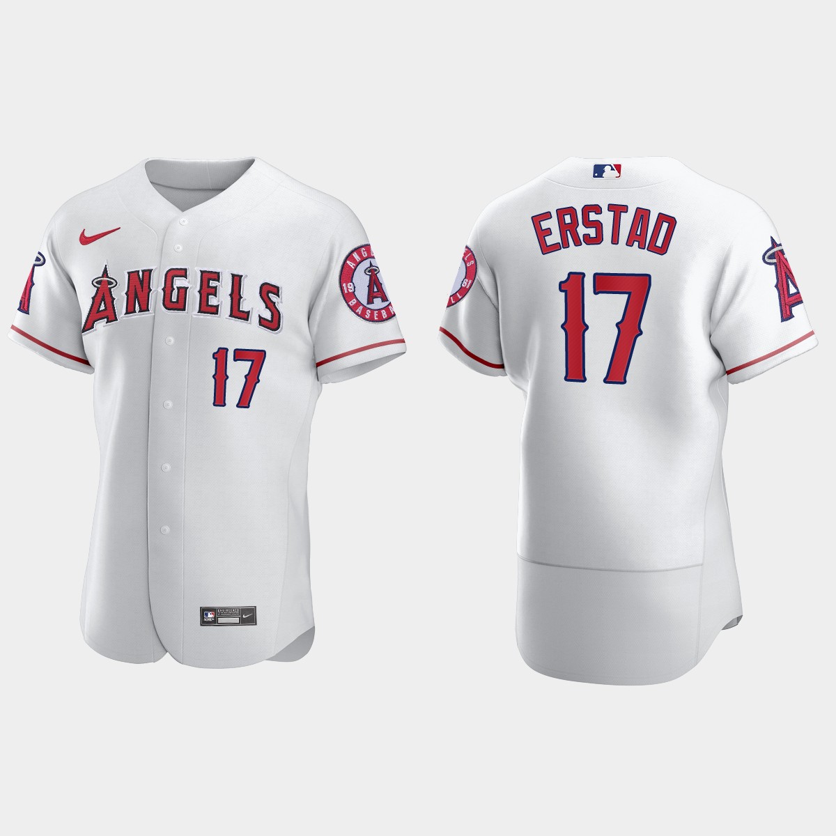 Men's Los Angeles Angels Darin Erstad White Retired Player Jersey