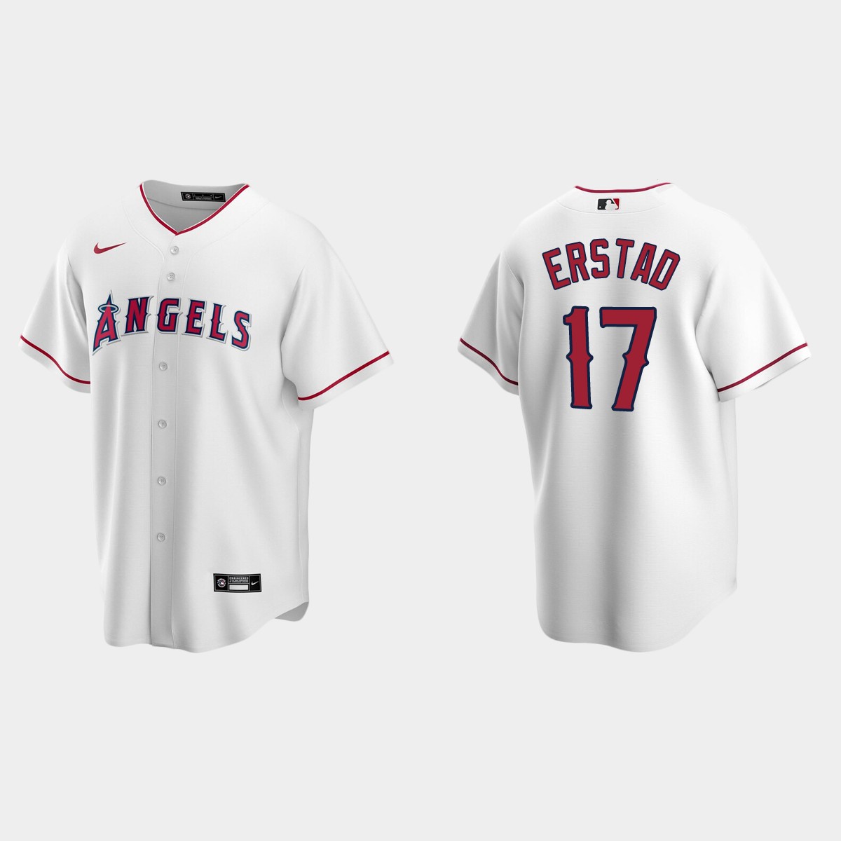 Men's Los Angeles Angels Darin Erstad White Retired Player Jersey