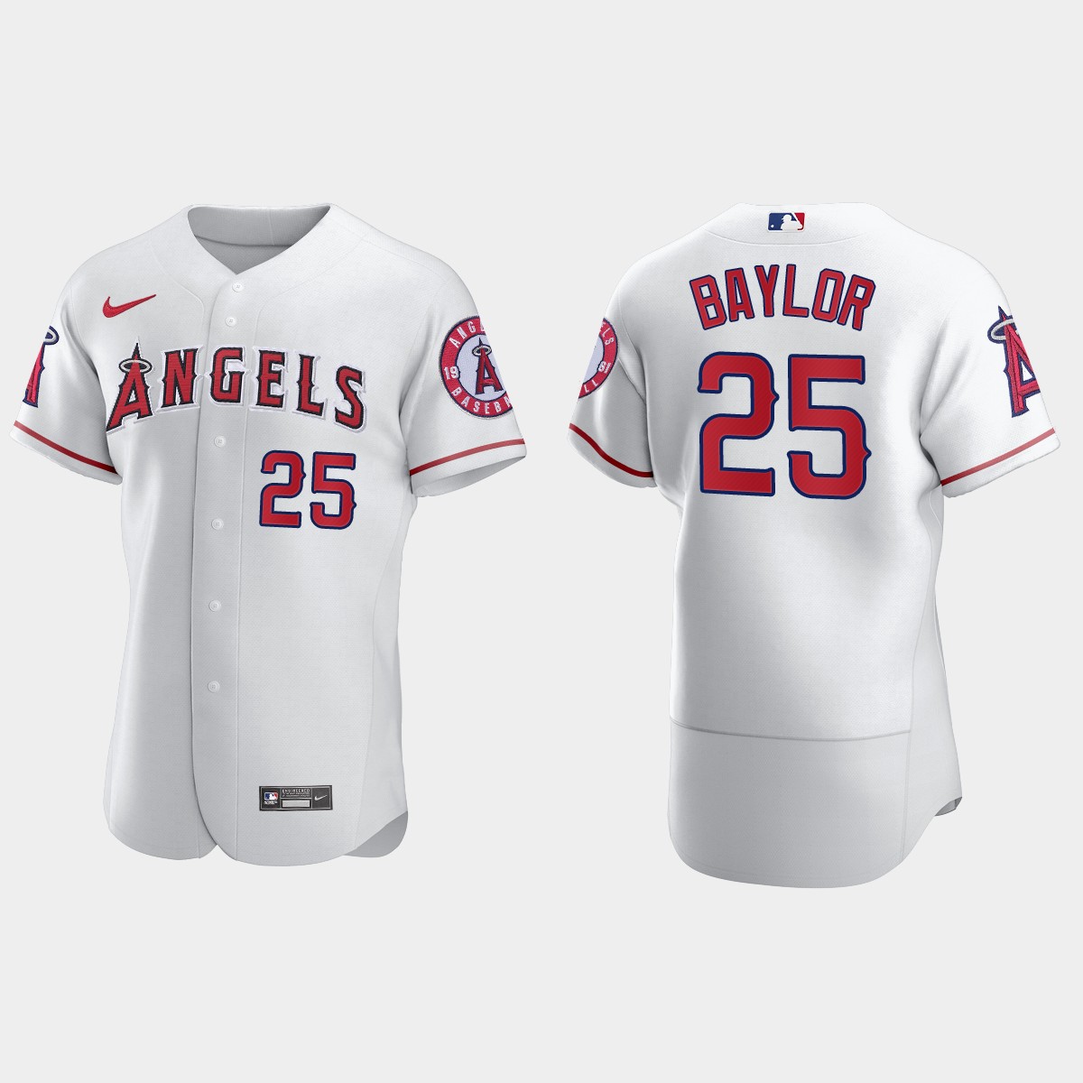 Men's Los Angeles Angels Don Baylor White Retired Player Jersey
