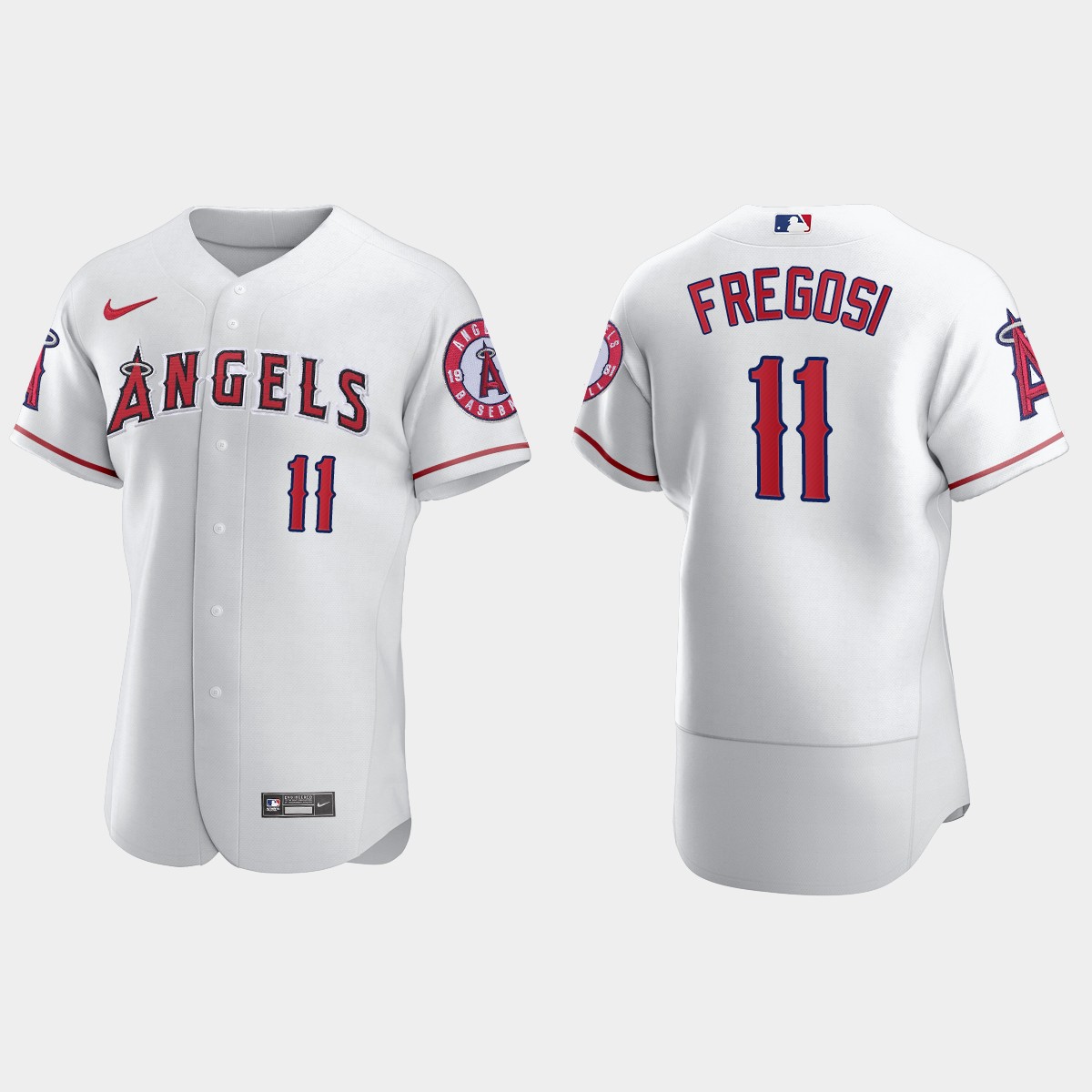 Men's Los Angeles Angels Jim Fregosi White Retired Player Jersey