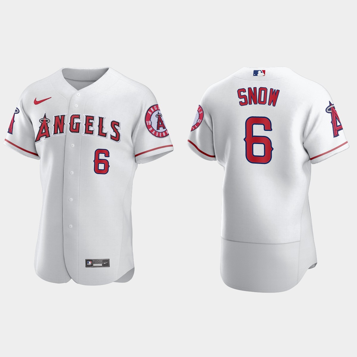Men's Los Angeles Angels JT Snow White Retired Player Jersey