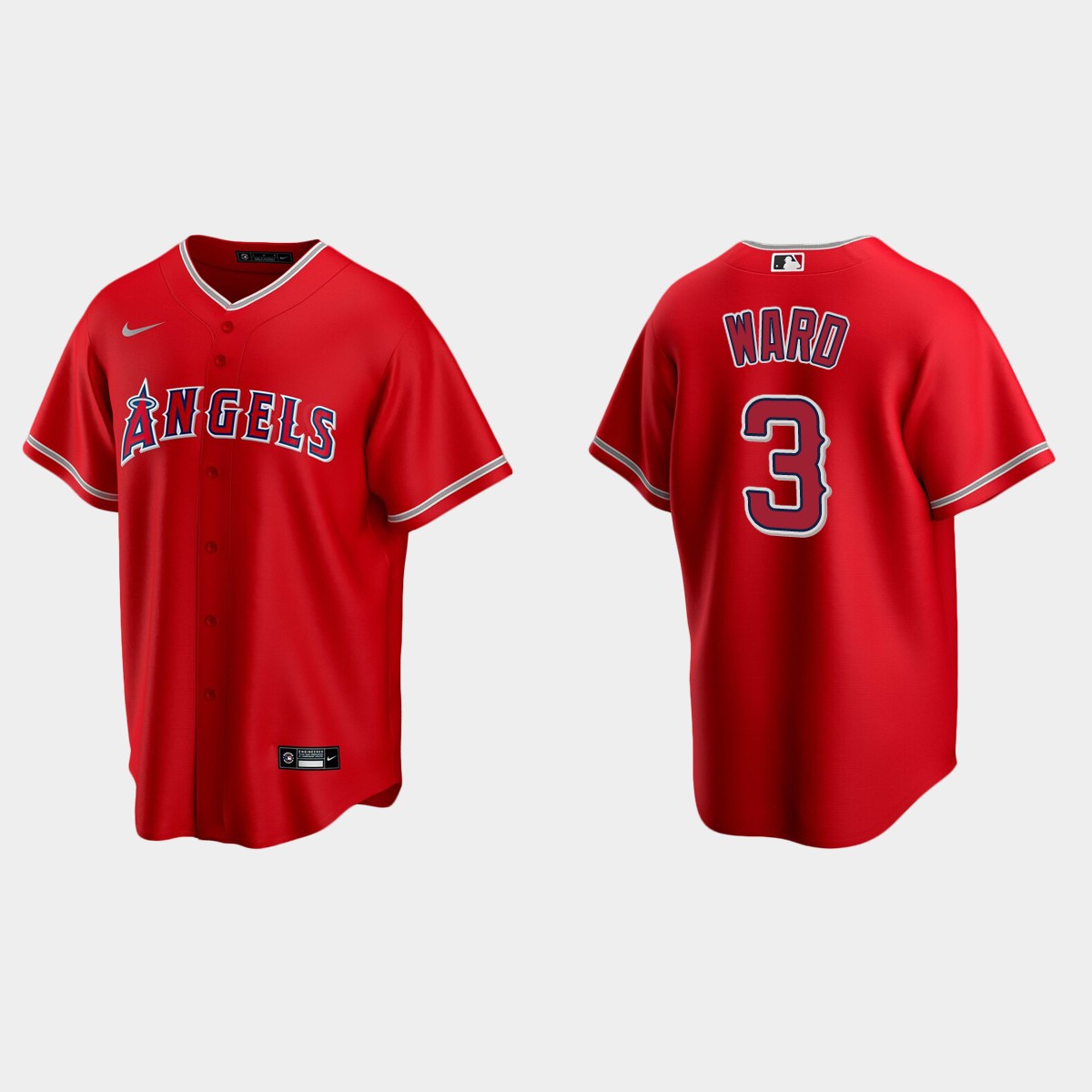 Men's Los Angeles Angels Taylor Ward Red Alternate Jersey