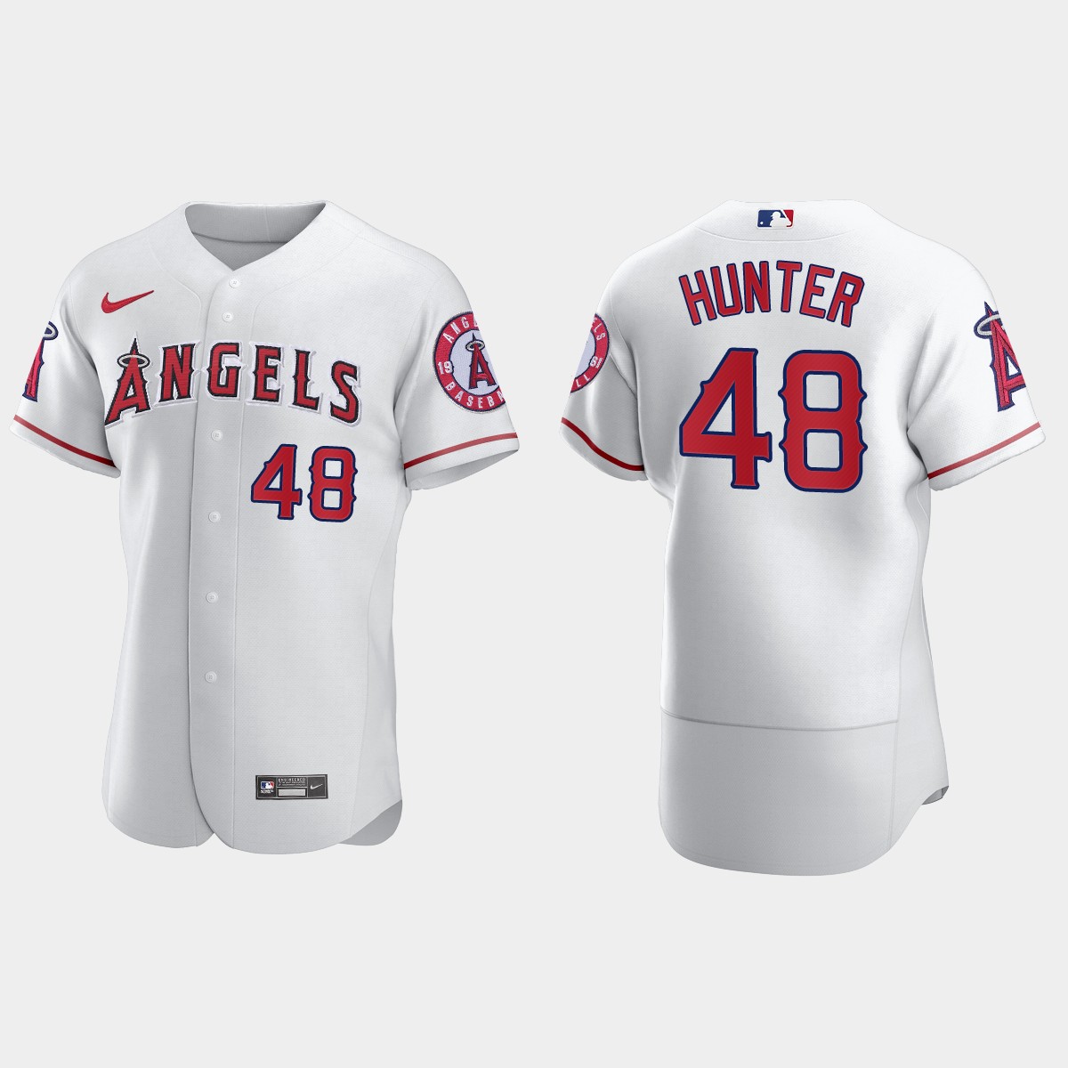 Men's Los Angeles Angels Torii Hunter White Retired Player Jersey
