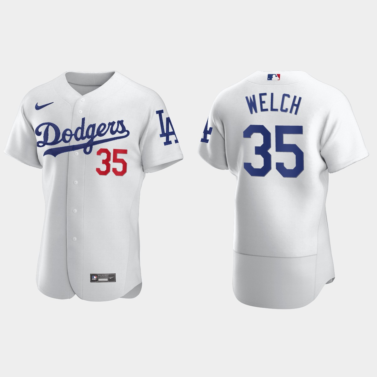 Men's Los Angeles Dodgers Bob Welch White Retired Player Jersey