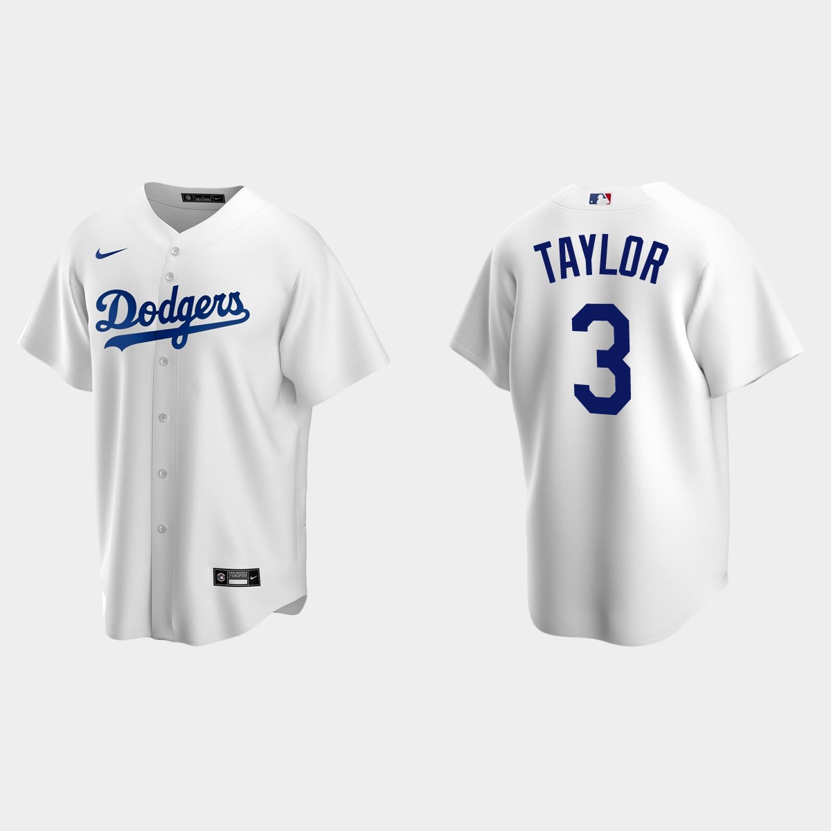 Men's Los Angeles Dodgers Chris Taylor Home Jersey - White