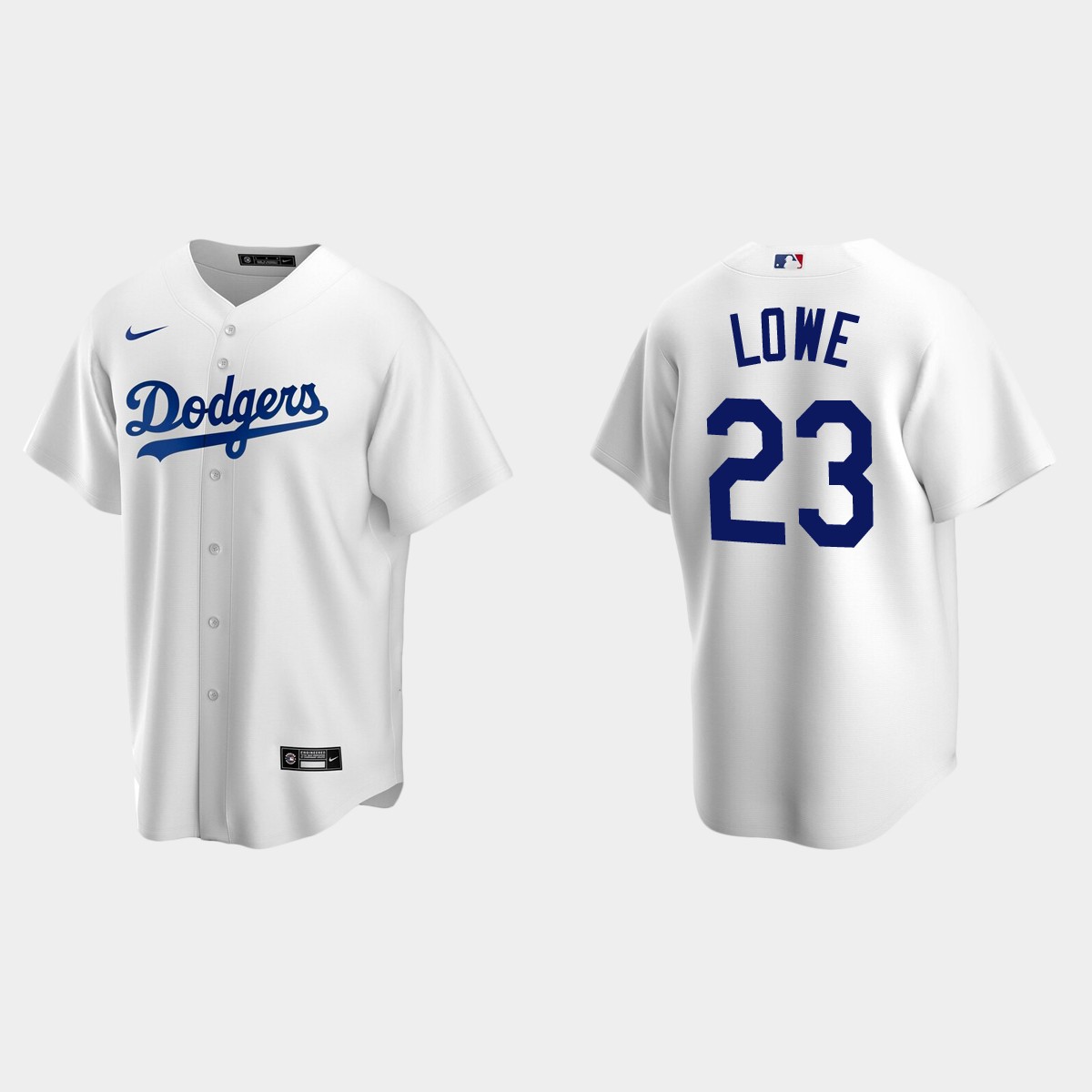 Men's Los Angeles Dodgers Derek Lowe White Retired Player Jersey