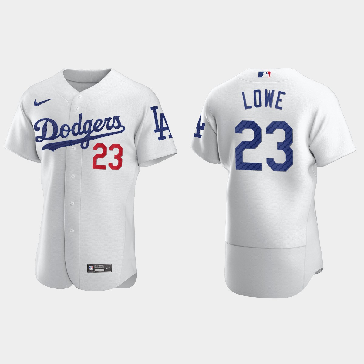 Men's Los Angeles Dodgers Derek Lowe White Retired Player Jersey