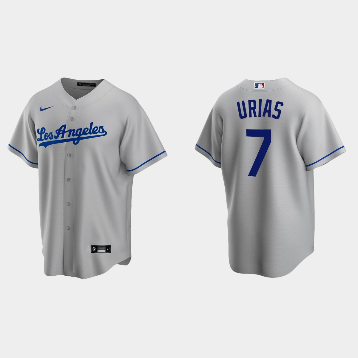 Men's Los Angeles Dodgers Julio Urias Road Jersey - Gray