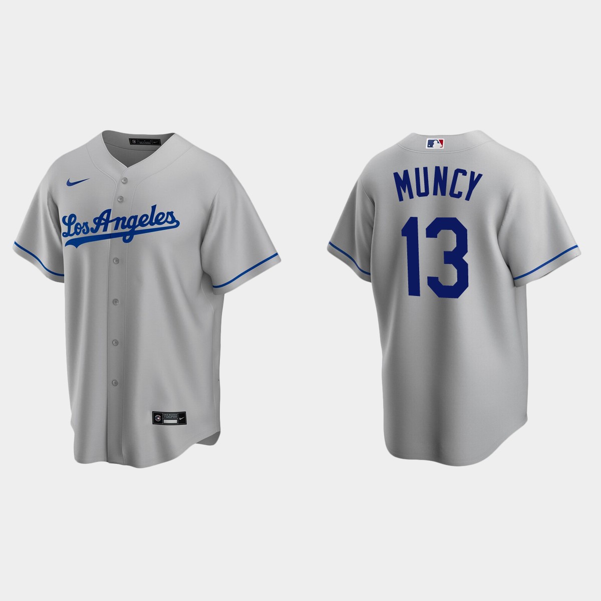 Men's Los Angeles Dodgers Max Muncy Road Jersey - Gray