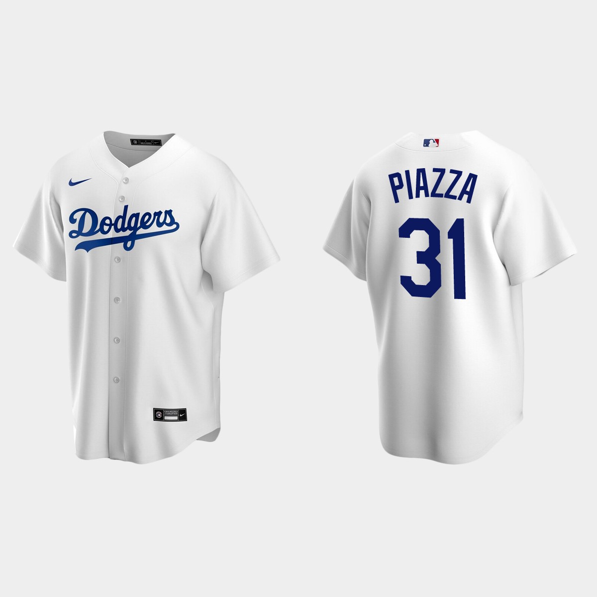 Men's Los Angeles Dodgers Mike Piazza Home Jersey - White