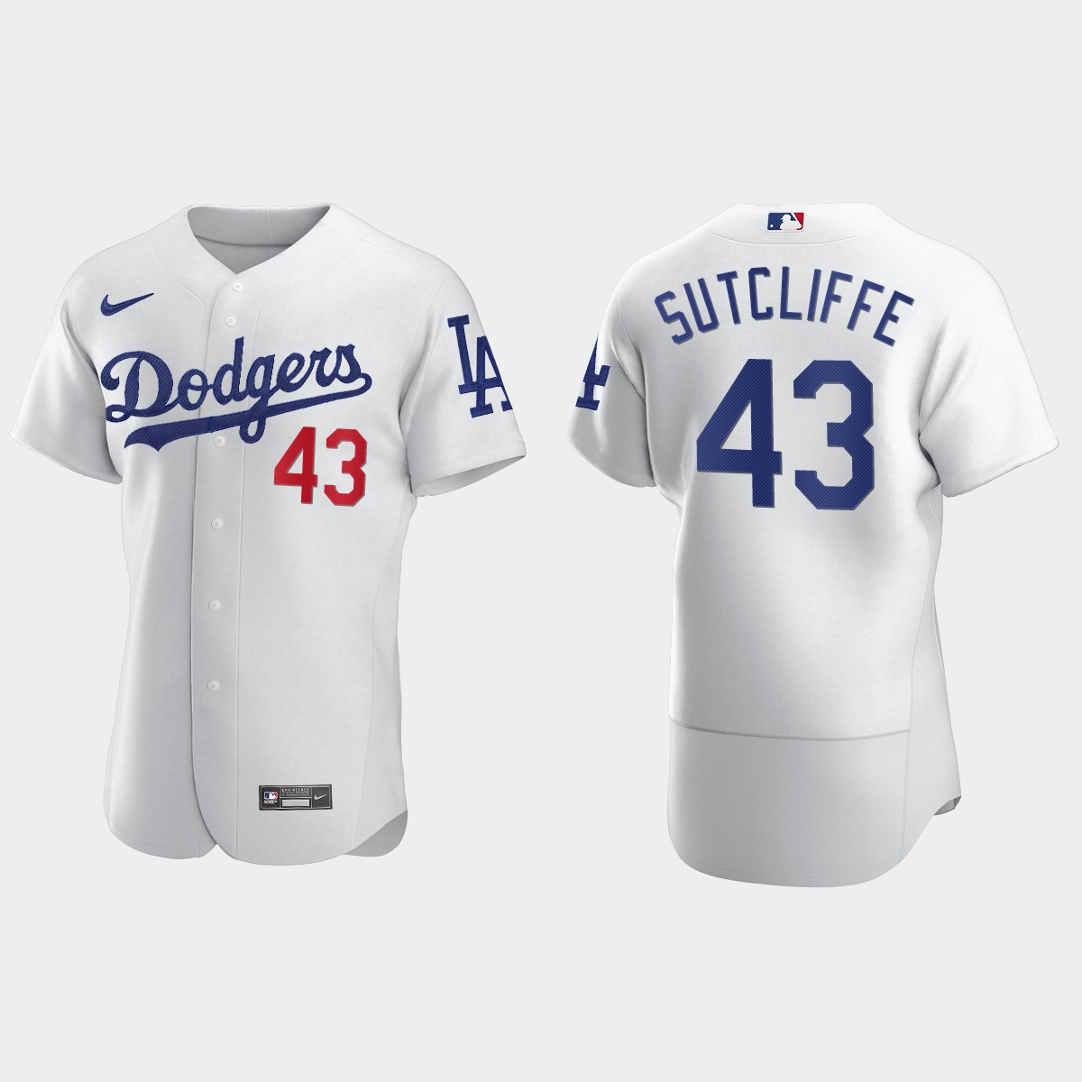 Men's Los Angeles Dodgers Rick Sutcliffe White Retired Player Jersey