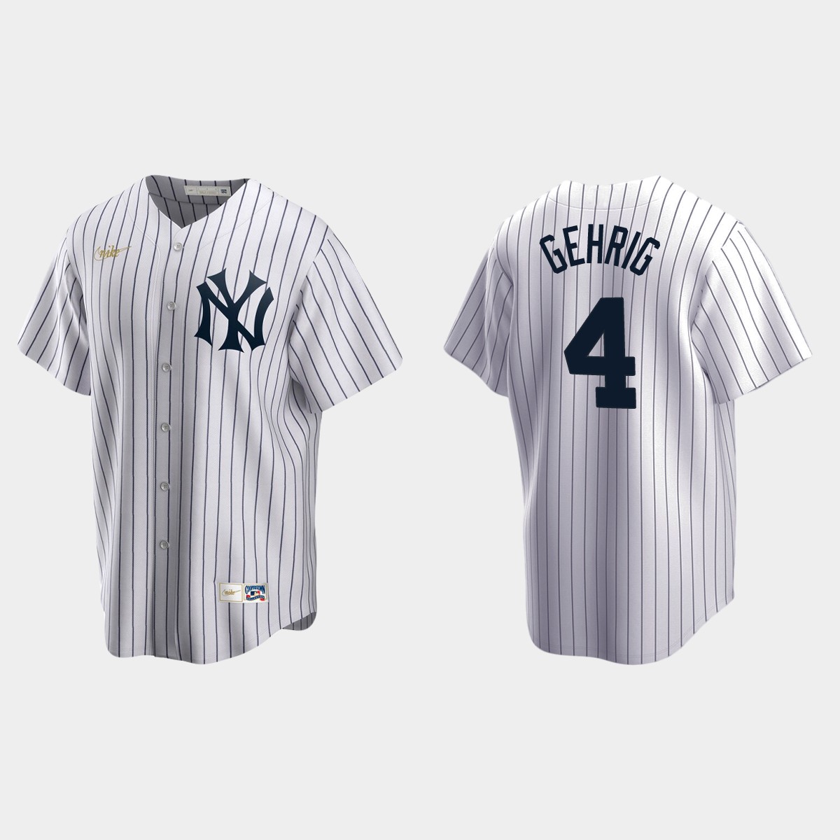 Men's Lou Gehrig New York Yankees Cooperstown Collection Home Jersey - White