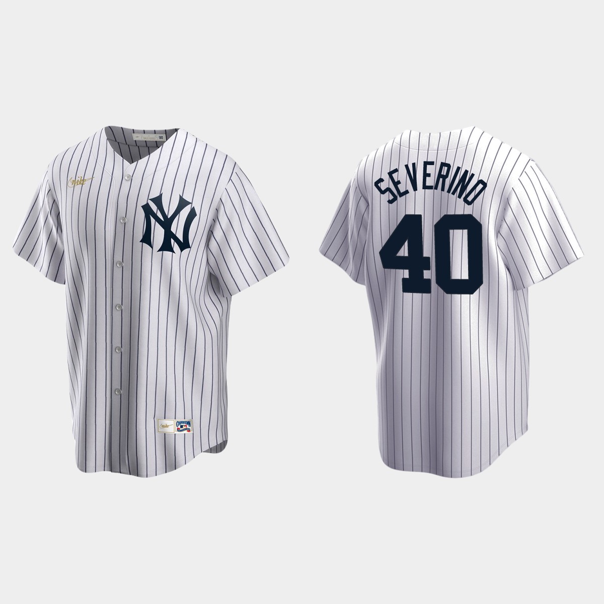 Men's Luis Severino New York Yankees Cooperstown Collection Home Jersey - White